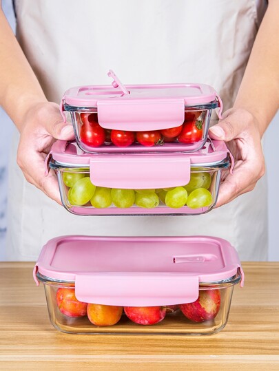 Glass Food Storage Container 3pcs set