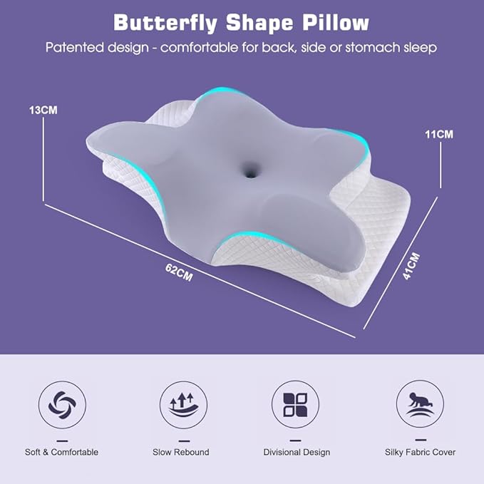 Butterfly Shape Cervical Pillow for Shoulder and Neck Pain Relief