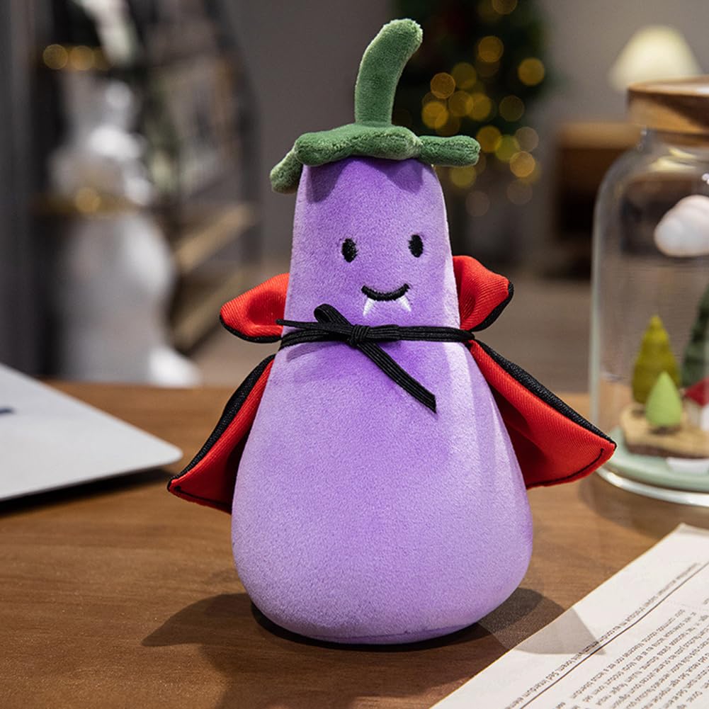 Eggplant Vampire Plush