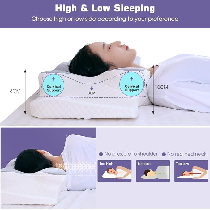 Butterfly Shape Cervical Pillow for Shoulder and Neck Pain Relief