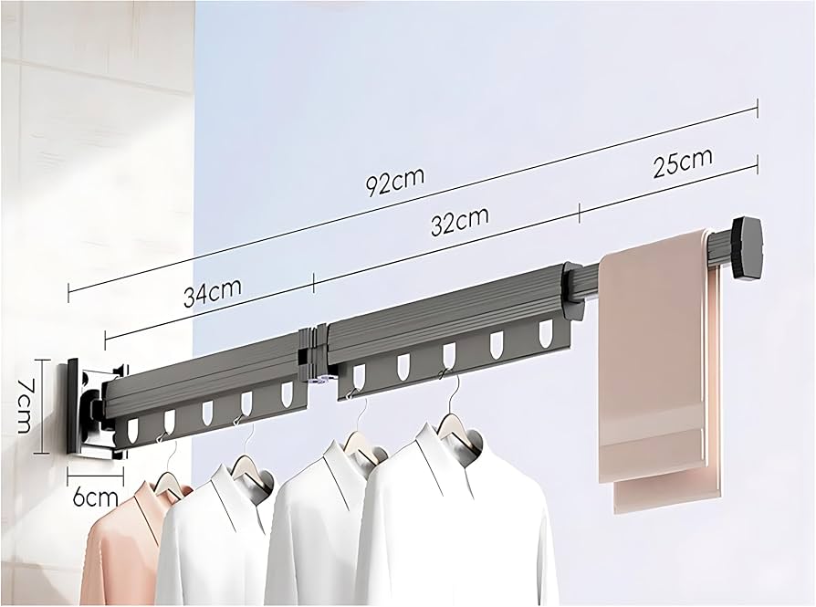 Rotating Folding Hanger Drying Rack with screws