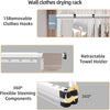 Rotating Folding Hanger Drying Rack with screws