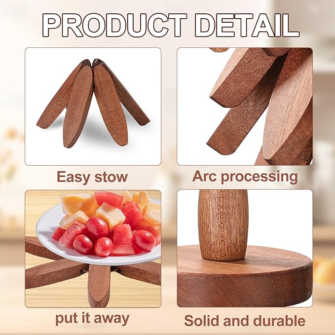 Wooden Trivets for Hot Dishes, Tree Shape