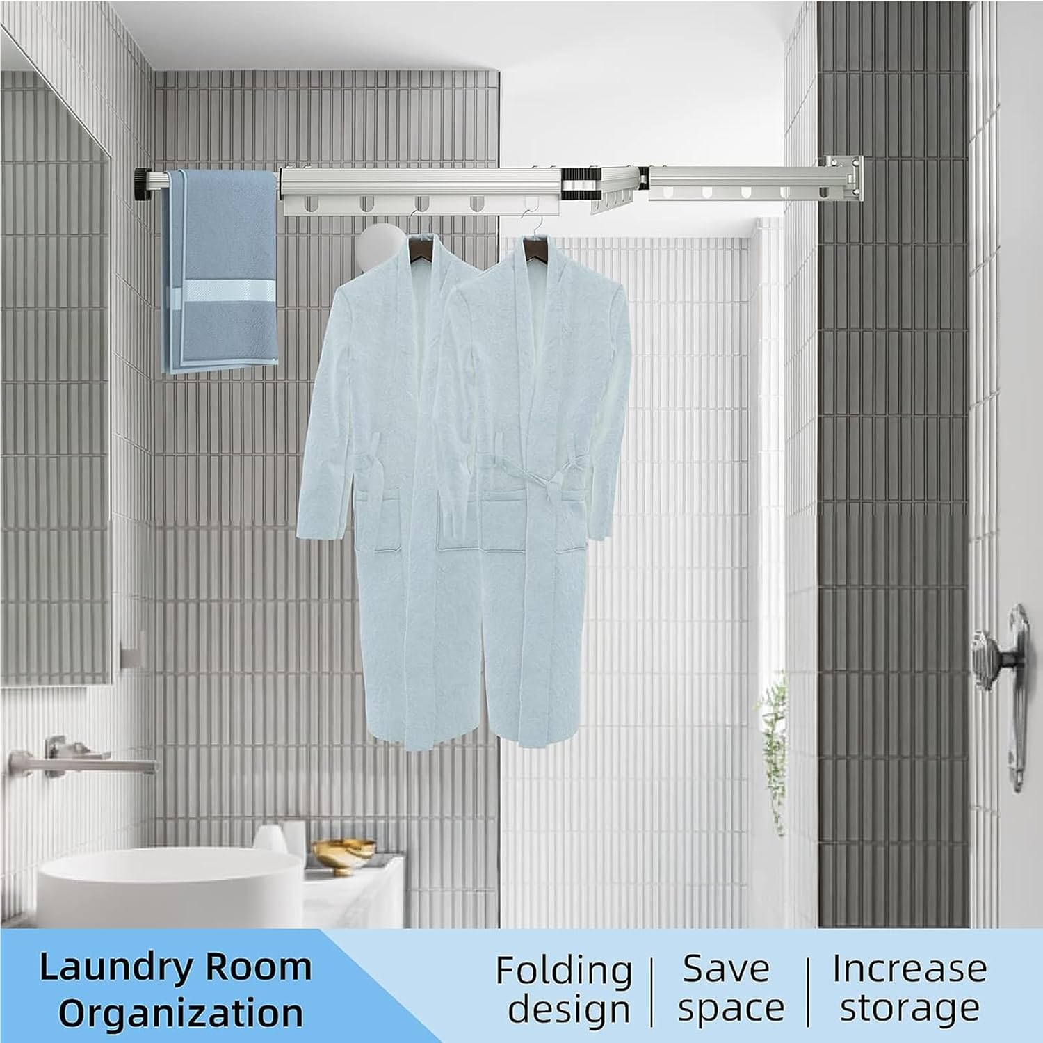 Rotating Folding Hanger Drying Rack with screws