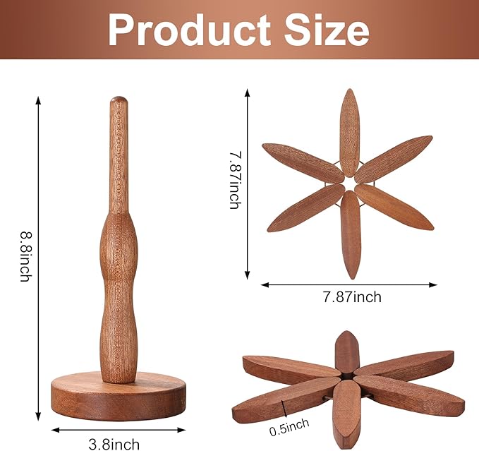 Wooden Trivets for Hot Dishes, Tree Shape