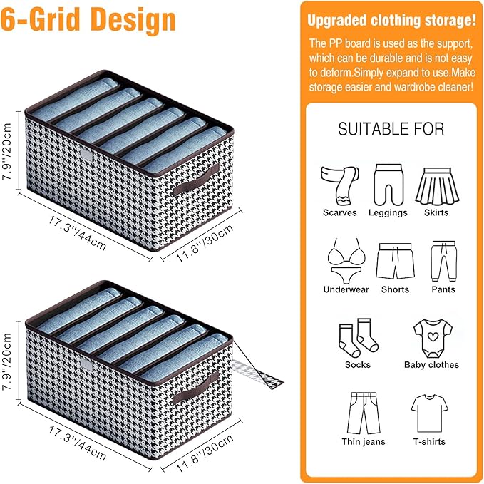 Clothes Storage Organizer with Transparent Lid