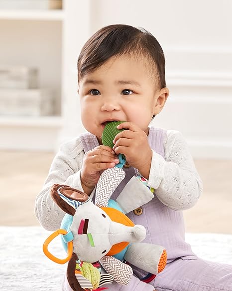 Teething with Multi-Sensory Rattle Toy