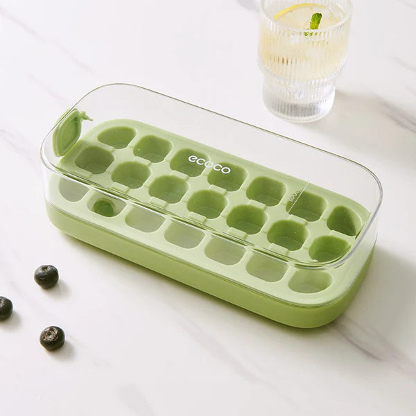 ECOCO One Press Ice Cube Tray, 21 pcs