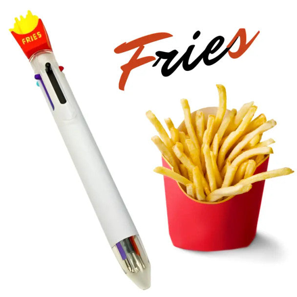 Multi-Color Retractable Pen With Food Topper