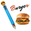 Multi-Color Retractable Pen With Food Topper