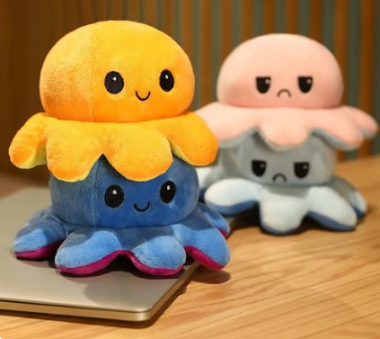 Octupos Plush Happy/Sad Reversible