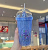 Stitch / Angel Cup with Straw