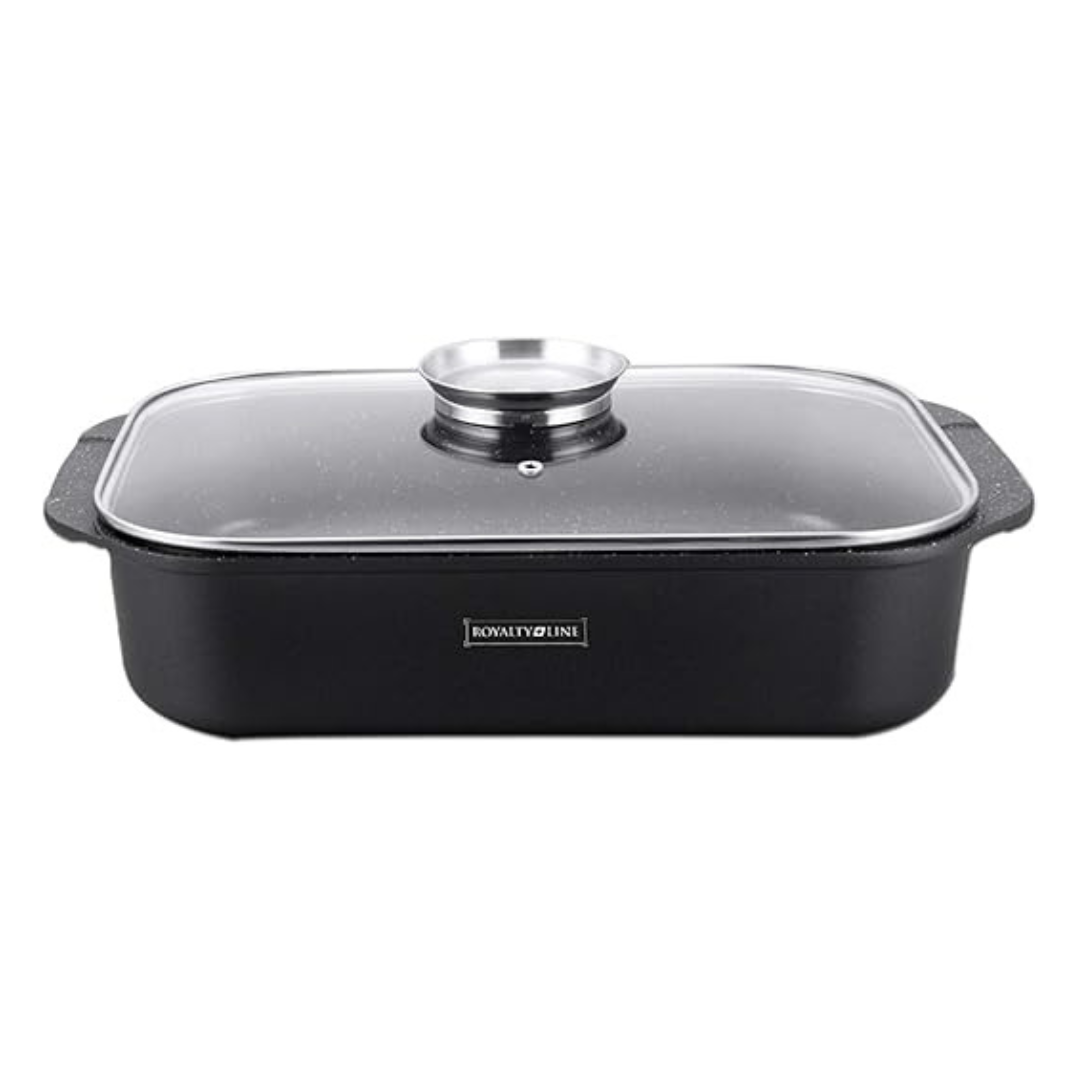 Royalty Line Die-Cast Roasting Dish with Marble Coating, 34 cm