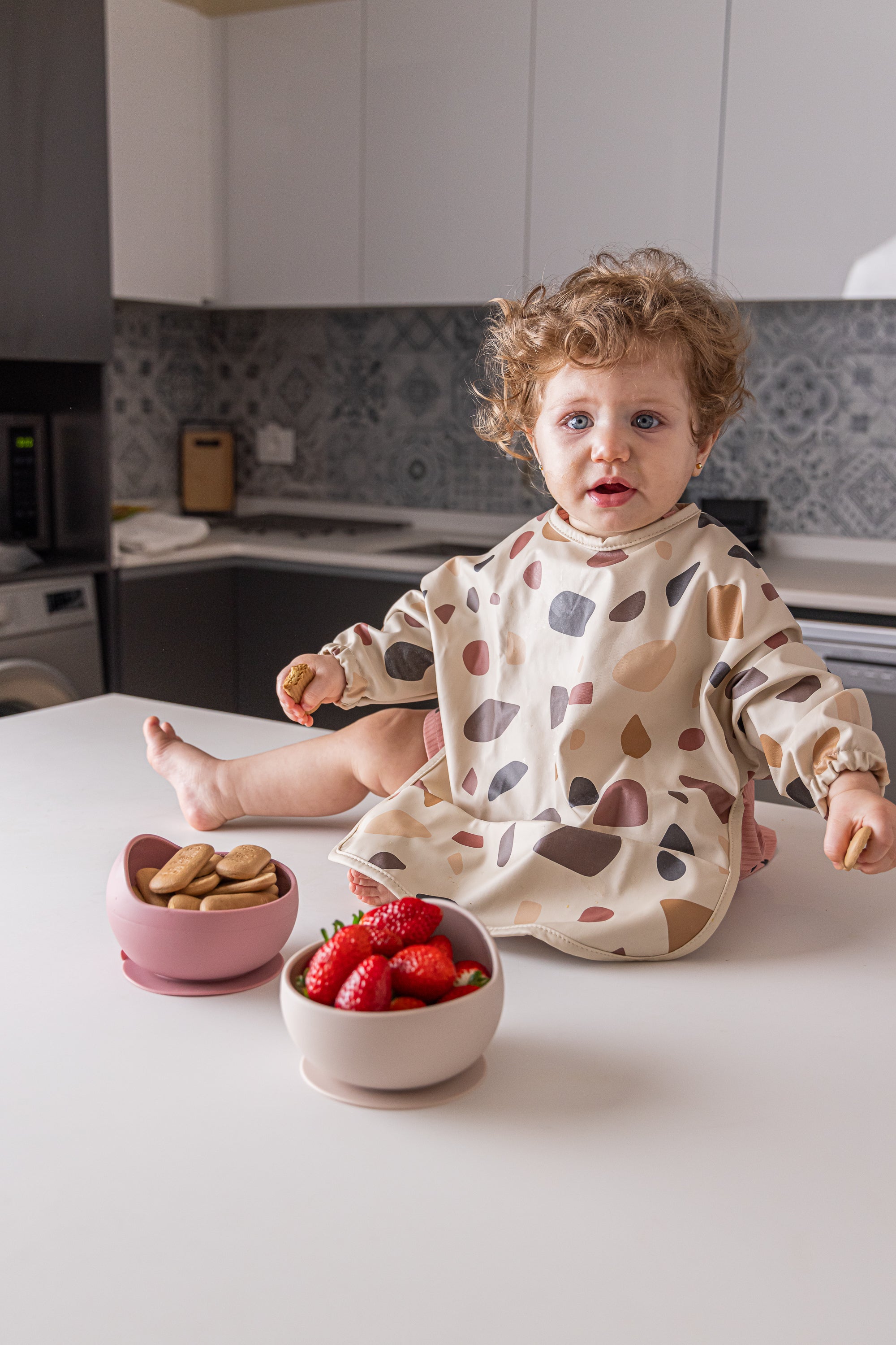 Long Sleeve Waterproof Baby Bib