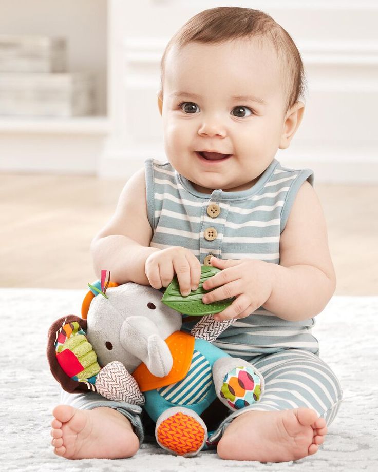 Teething with Multi-Sensory Rattle Toy