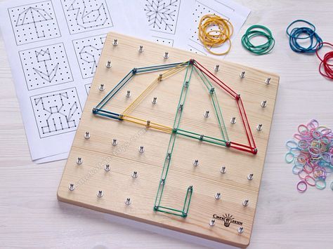 Geoboard with Rubber Bands