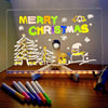 LED Rewritable Acrylic Message Board – 30x20cm Luminous Writing Tablet for Kids & Home