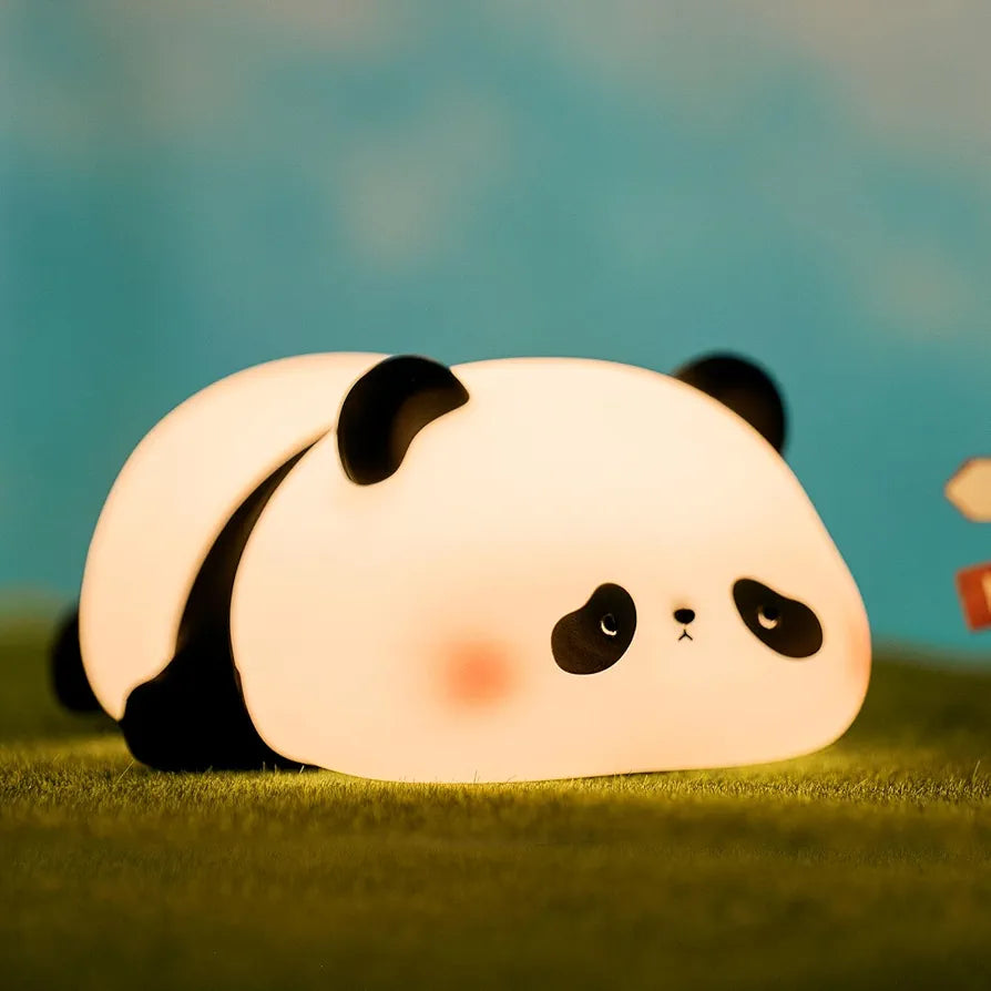 PandaGlow™ – Soft Silicone Panda Night Light (Rechargeable Touch Lamp)