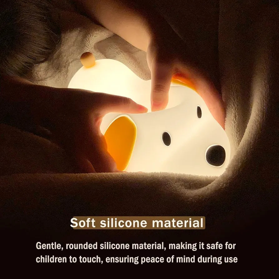 SnuggleLite™ – Cute Animal Silicone Night Light (Rechargeable with Timer Function)