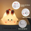 BunnyGlow™ – Squishy Silicone Bunny Night Light (USB Rechargeable & Dimmable)