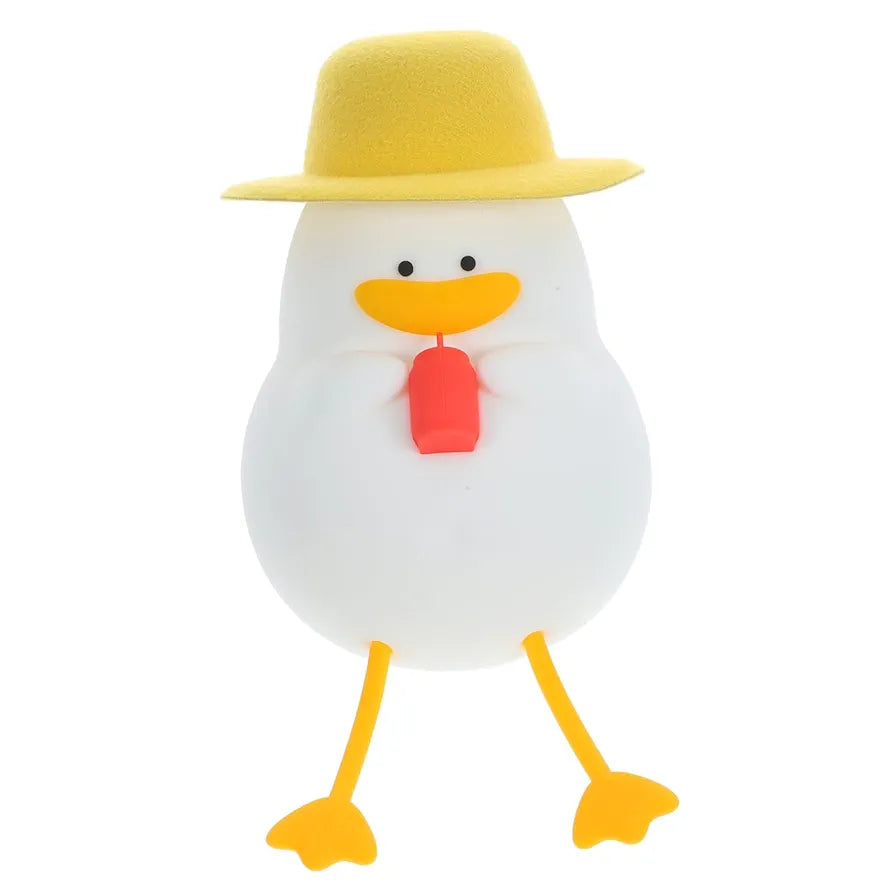 QuackLite™ – Chrome Duck LED Night Light (Aesthetic Desk & Room Lamp)