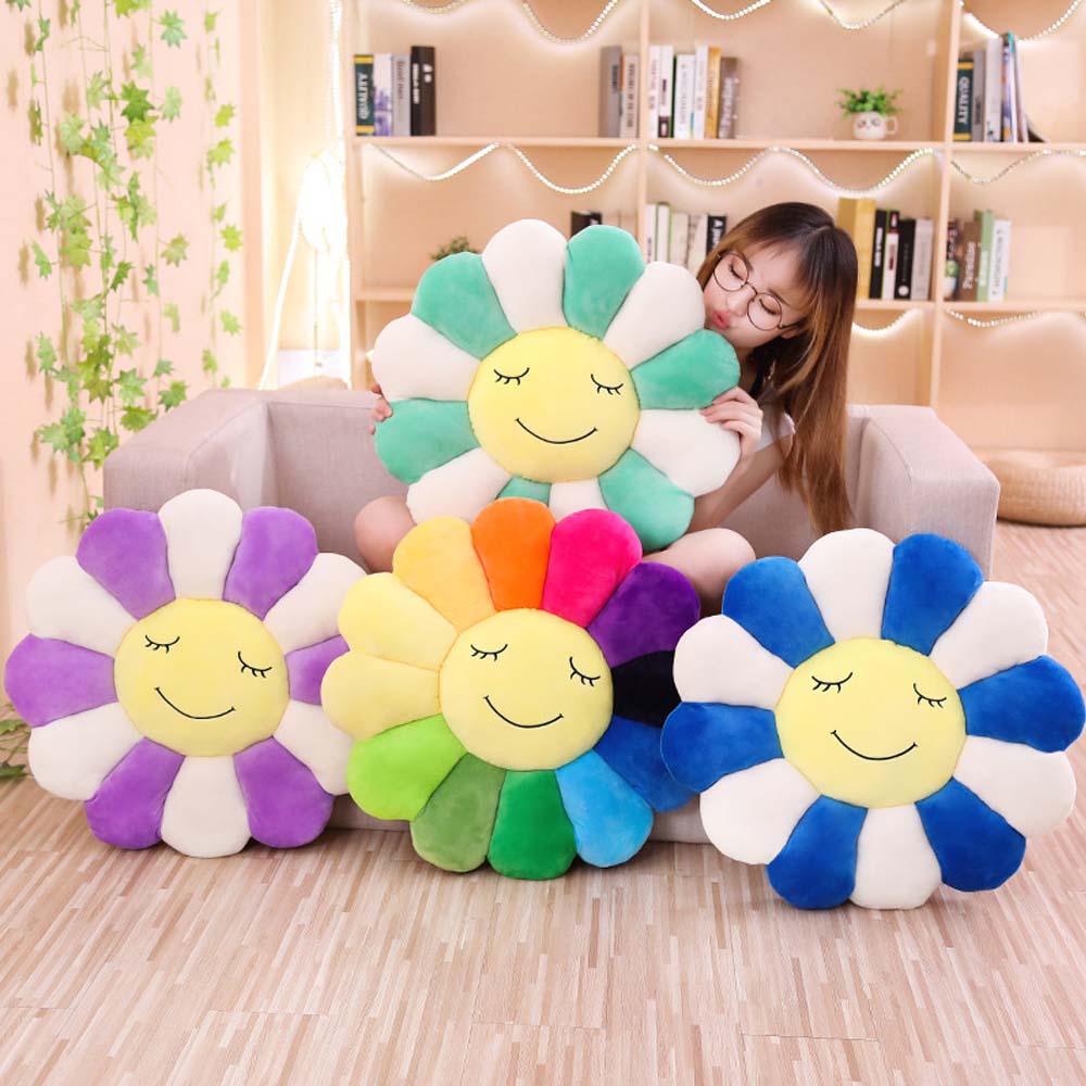 🌻 Plush Sunflower 55cm – Cuddle Up with Sunshine