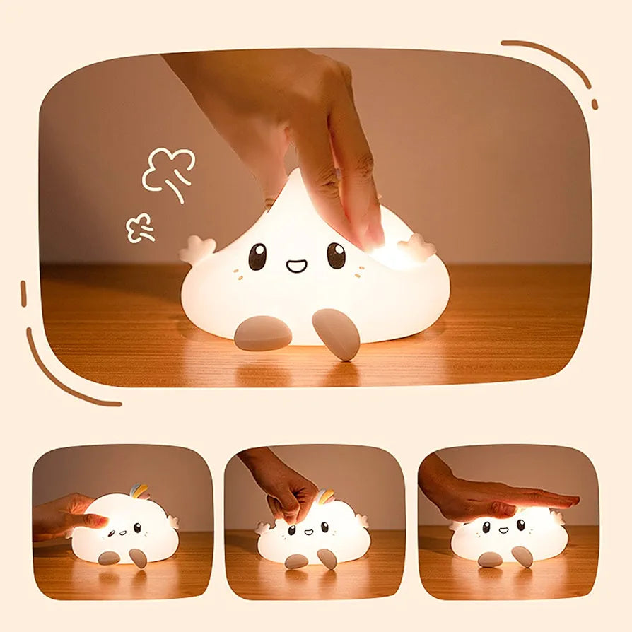 GlowMate™ – Touch-Control Silicone Night Light (Rechargeable)