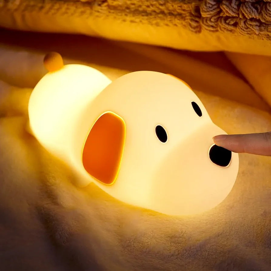 SnuggleLite™ – Cute Animal Silicone Night Light (Rechargeable with Timer Function)