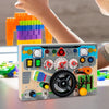 Steering Wheel Montessori Toy Switch Board