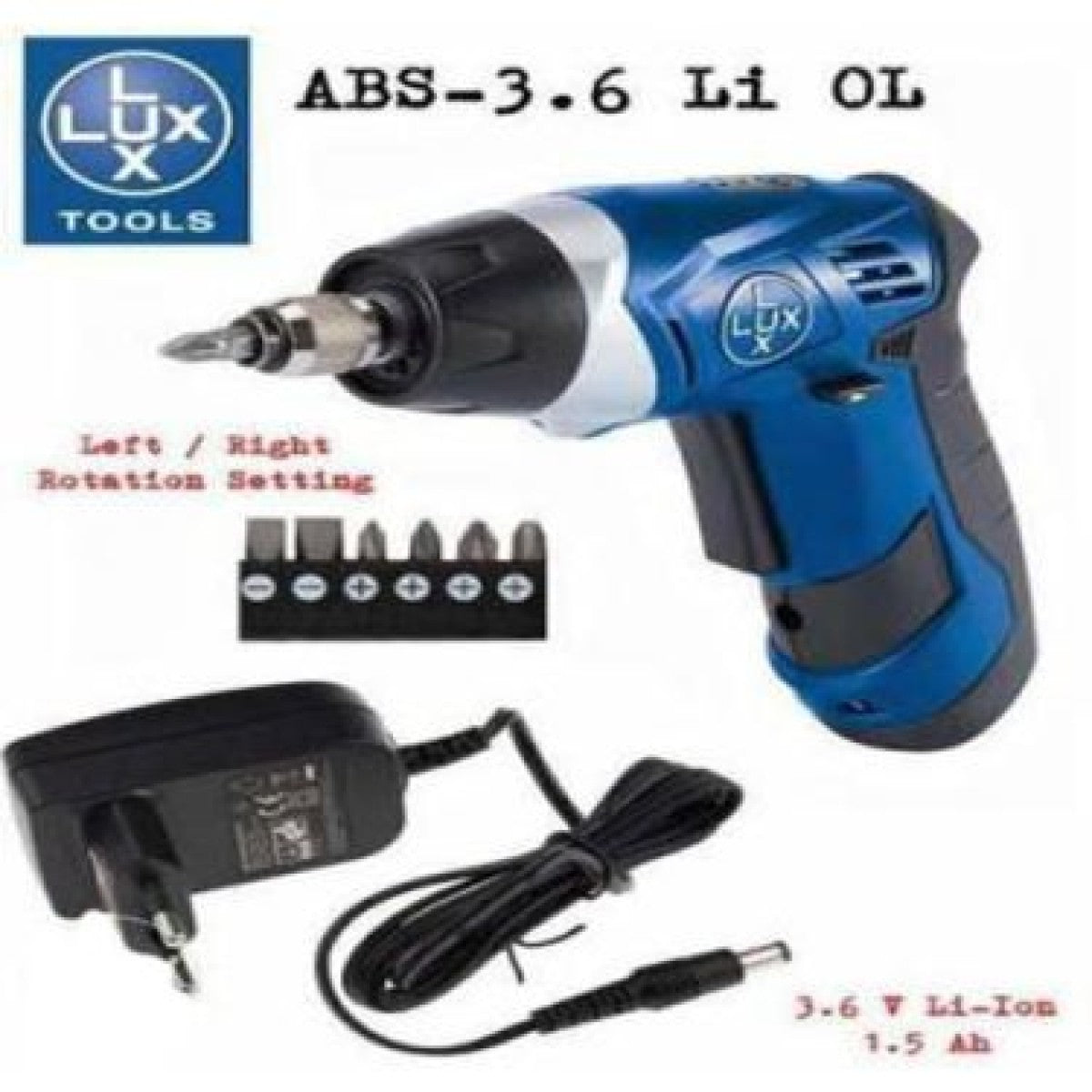 LUX Cordless Screwdriver ABS-3,6 Li OL
